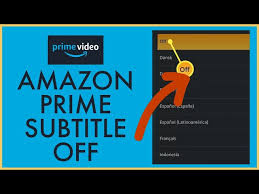 how to turn off subles on amazon