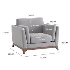 abraham 1 seater sofa arturo