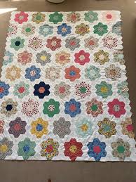 grandmother s flower garden quilt like