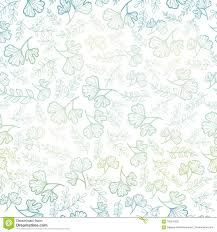 Vector Seamless Pattern With Spring Leaves Pastel Gradient