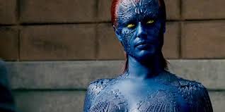 makeup process while playing mystique