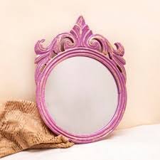 Pink Contemporary Wall Mirror Trusted