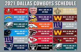 2021 Cowboys schedule: Dates and times ...