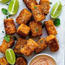 super crispy fried silken tofu vegan