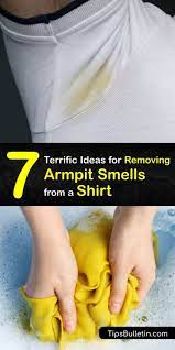 removing underarm odors from shirts