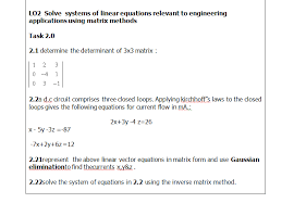 lo2 solve systems of linear equations