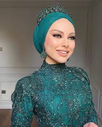 most beautiful bridal hijab makeup
