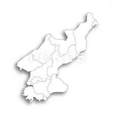 north korea political map of