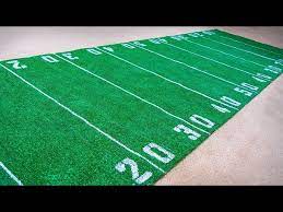 how to make a football field rug diy