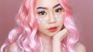 kawaii pastel makeup look you