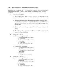 elementary research paper outline template