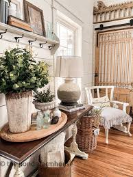 entry table decorating ideas for spring