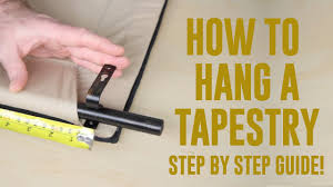 how to hang a tapestry easy step by