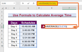 how to get average time in excel 3