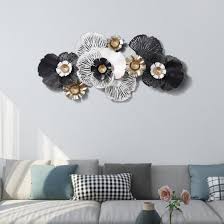 White Flower Metal Flower Wall Art