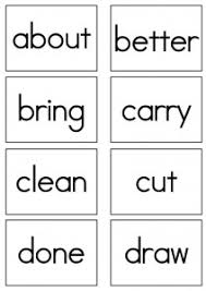 Dolch Sight Words Flash Cards Third Grade Sight Words Reading