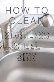 best way to clean snless steel sink