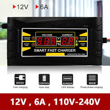 Smart Fast Car Motorcycle Battery Charger 12v 6a Full