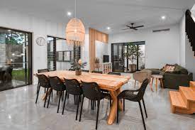 dining room with grey floor ideas