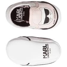 Karl Lagerfeld Kids Girls Pink Pre Walker Shoes