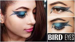 bird eye halloween makeup how to do