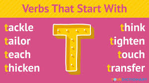 verbs that start with t yourdictionary
