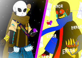 Failing to create a world for his children (soon to be experiments), he suddenly gets an idea to create a perfect world once he's shown the multiverse by ink!sans. Underverse 0 4 Ink Sans Vs Error Sans Hito Kung Illustrations Art Street