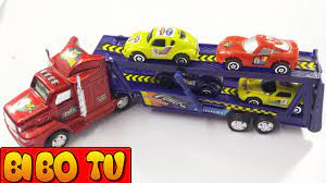Đồ Chơi Xe Chở Ô TÔ Cho Bé Trai - Trò Chơi Đua Xe Hơi - Toy Car Videos For  Children - BIBOTV - YouTube