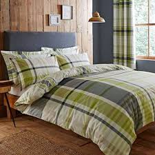 Gray And Green Bedding