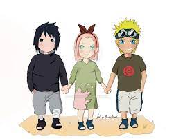 Sasuke, Sakura and Naruto as kids by SlanchoMood on DeviantArt