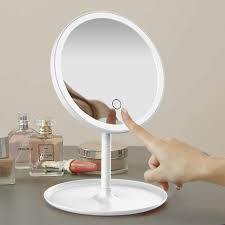 magnifying lighted makeup mirror