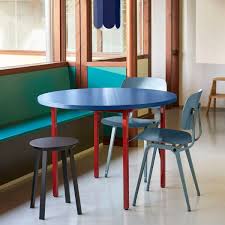 hay two colour dining table round