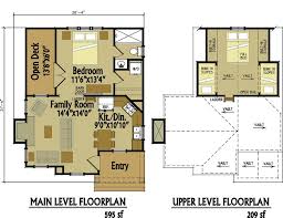 small cote floor plan with loft