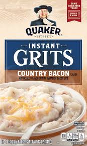 quaker instant grits country bacon 12