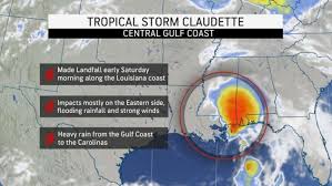 Tropical storm claudette has moved through new orleans and is moving through mississippi, alabama, georgia, south carolina, north carolina and virginia over the next few days. Qgh68hh1textwm