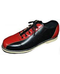Red And Black Box Leather Bowling Shoe Steelground