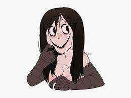 Sprite full length character for game visual novel. Hair Cartoon Long Hair Black Hair Hairstyle Anime Hime Momo Fanart Creepy Hd Png Download Transparent Png Image Pngitem