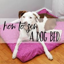 how to sew a dog bed with sides
