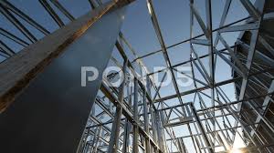 steel skeleton frame building