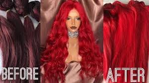 Many women try to color their hair red by themselves but we suggest going to the salon and letting an expert do it because red color can look awful if done. From Dark Red To Bright Red Color Fix Water Color Method