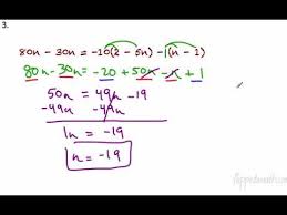 A1 3 4 Solving Equations With Variables