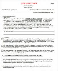 Puppy Sale Contract Template Throughout Puppy Contract Template