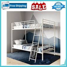 White Metal Bunk Bed Frames For