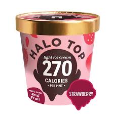 halo top strawberry light ice cream 16