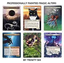 Now introducing personalized custom sleeves to upgrade your tcg gear! Hand Painted Custom Altered Magic The Gathering Mtg Card Full Etsy