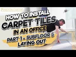 Install Carpet Tiles In An Office