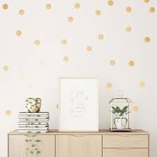 Easy L Stick Gold Wall Decal Dots
