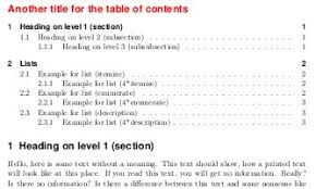 Table Of Contents Formatting The Title Of The Toc Tex Latex