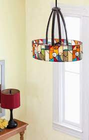 Stained Glass Pendant Chandelier Light