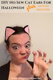 diy no sew cat ears for halloween plus